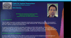 Desktop Screenshot of centerforappliedneuroscience.com