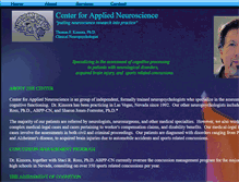 Tablet Screenshot of centerforappliedneuroscience.com